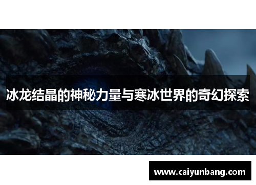 冰龙结晶的神秘力量与寒冰世界的奇幻探索