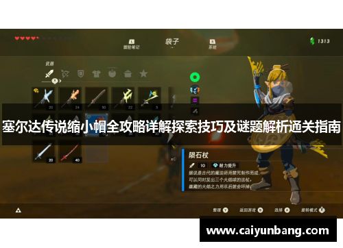 塞尔达传说缩小帽全攻略详解探索技巧及谜题解析通关指南